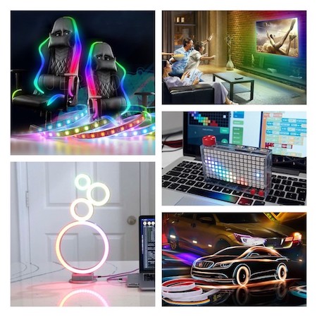 sk6812 rgbw led strip