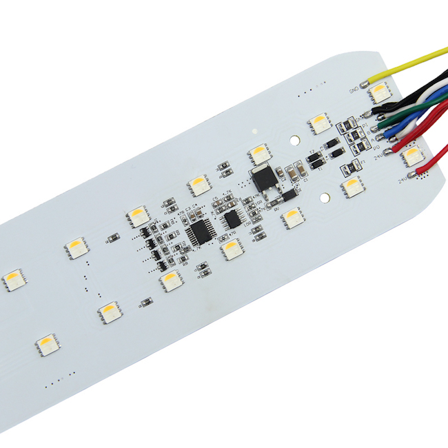 Double row rgbw RDM512 led rigid bar
