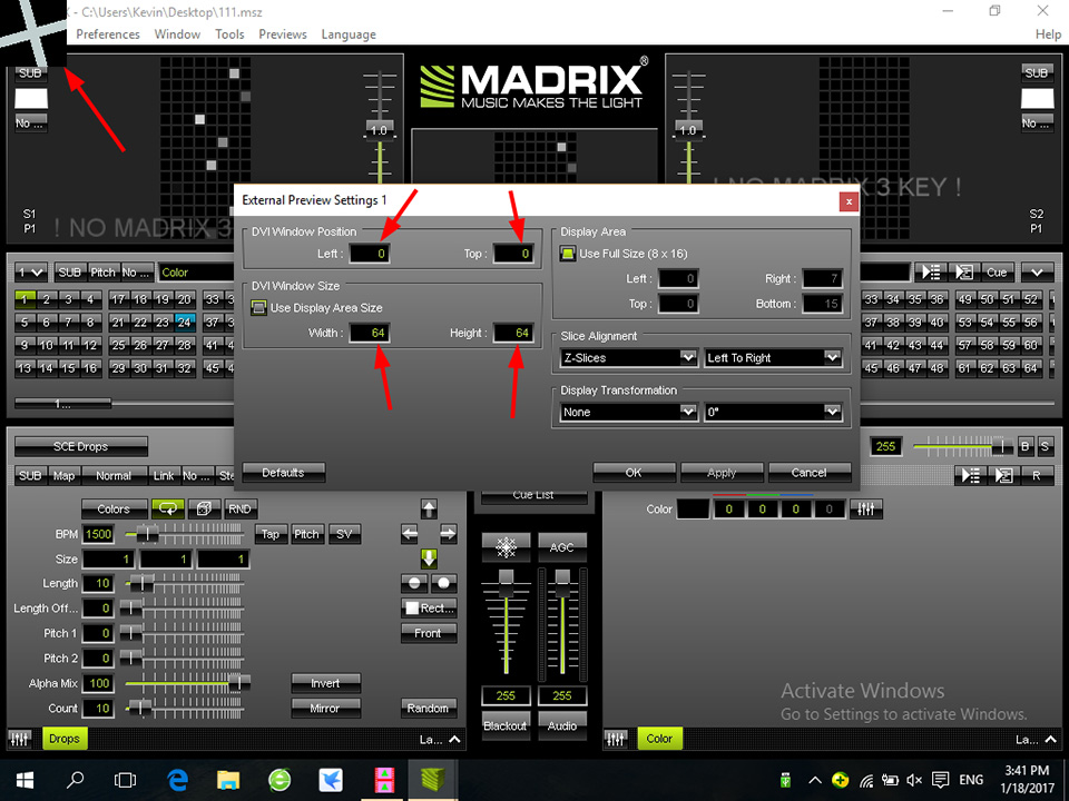 H803TV led controller In MADRIX and In Jinx!