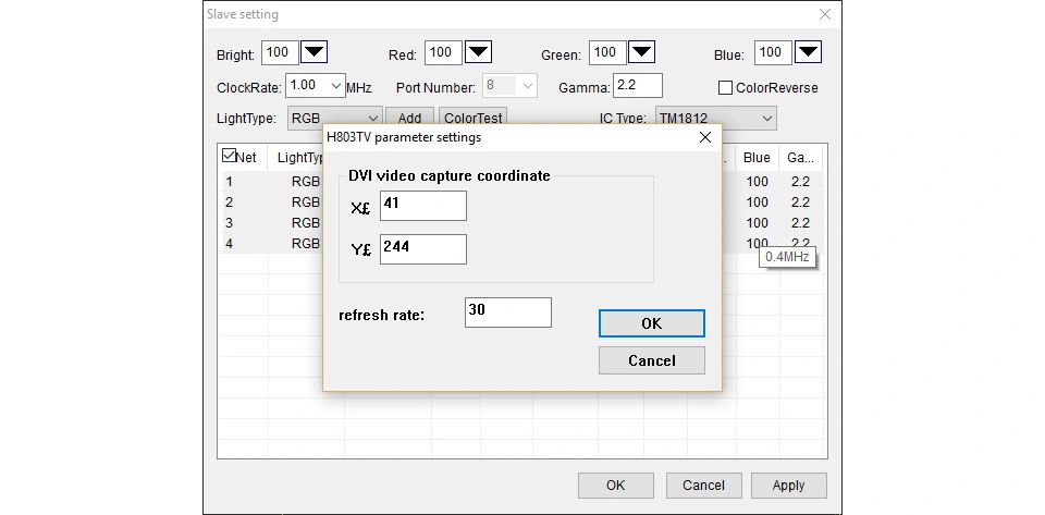 Origin position: the top left corner of your screen, normally, i set X, Y both to 0