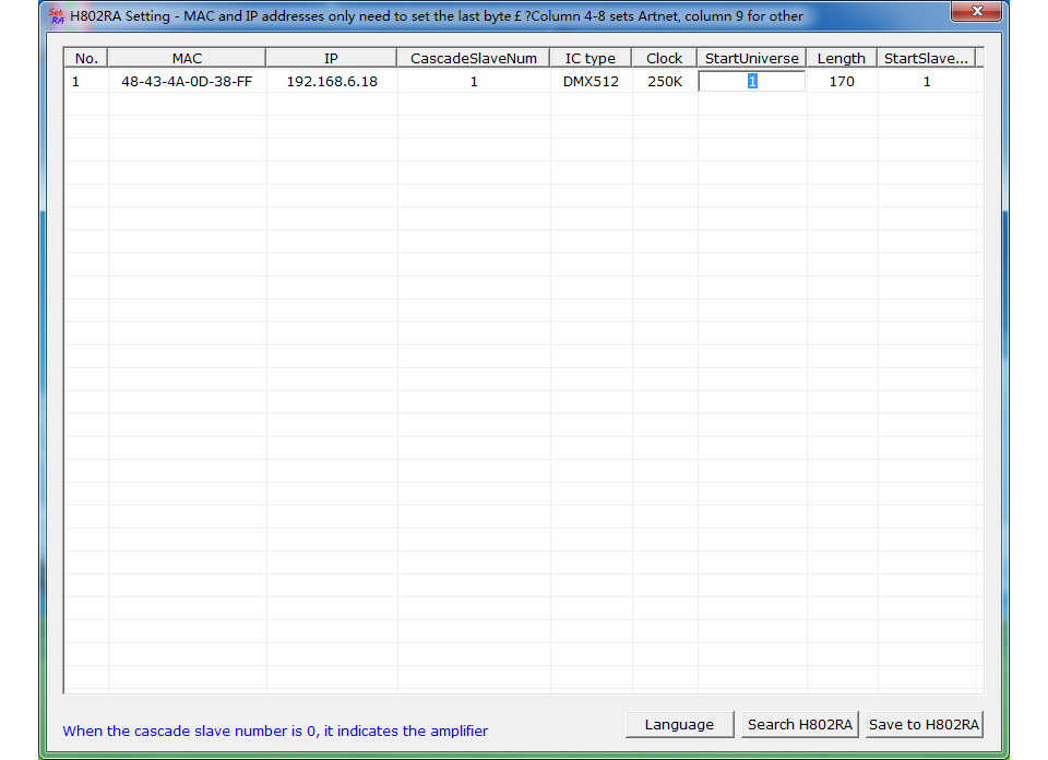 Step3. Configure H802RA
