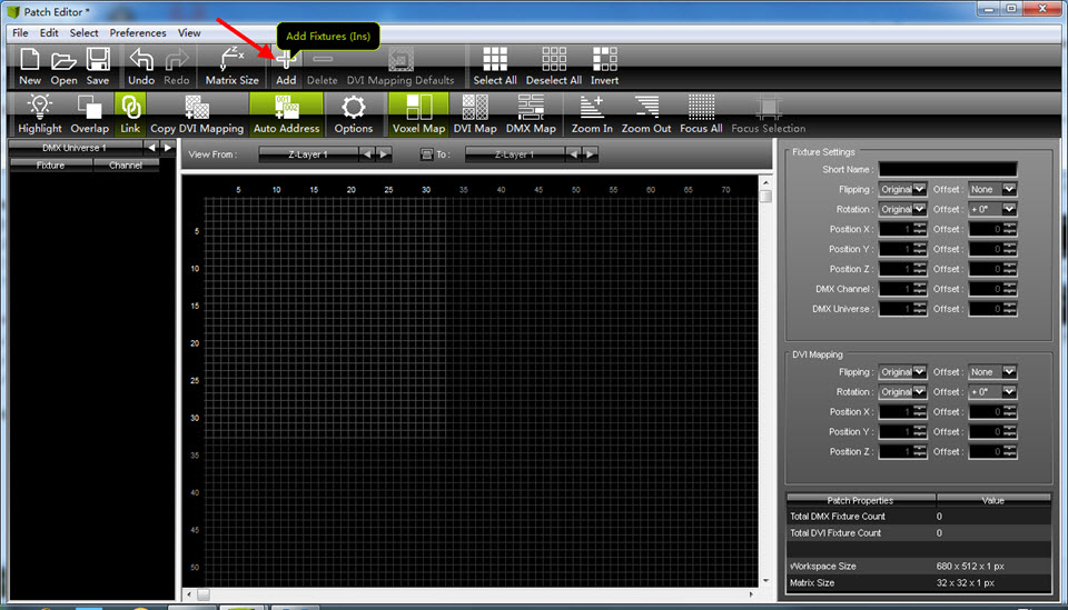 MADRIX Configurations of H802RA 4 ports LED controller
