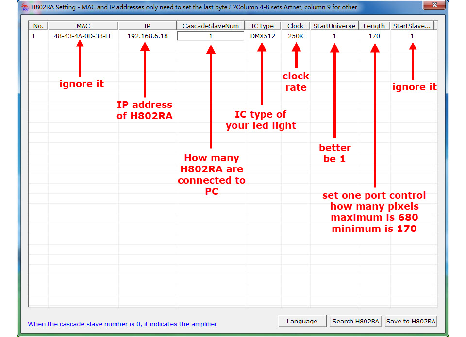 Step3. Configure H802RA