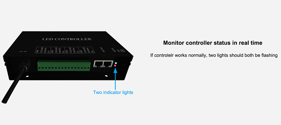 feature of H802RA 4 ports LED controller Support Art-Net protocol for MADRIX
