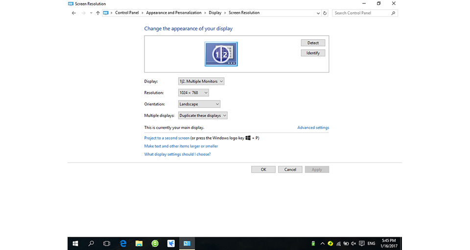 The visible area of your screen should be 1024x768 now.