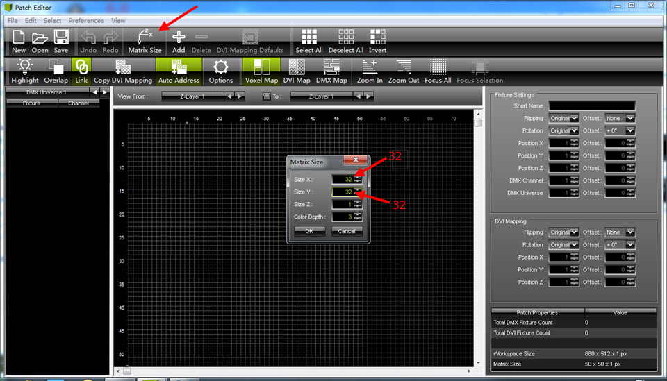 MADRIX Configurations of H802RA 4 ports LED controller