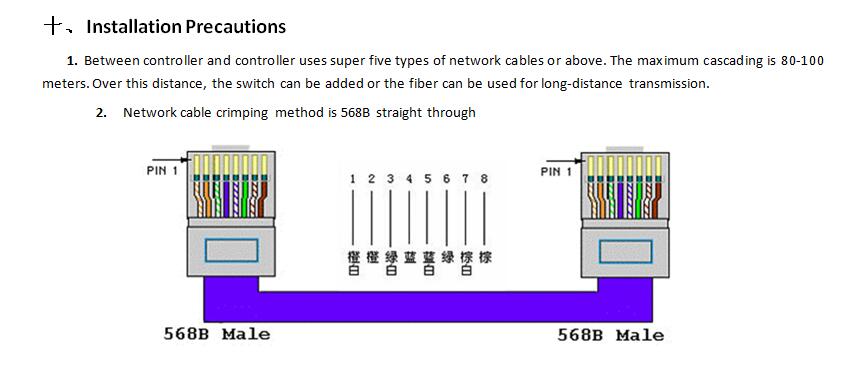 installation precautions of PC online AC100-240V T-700K digital led strip Sub controller