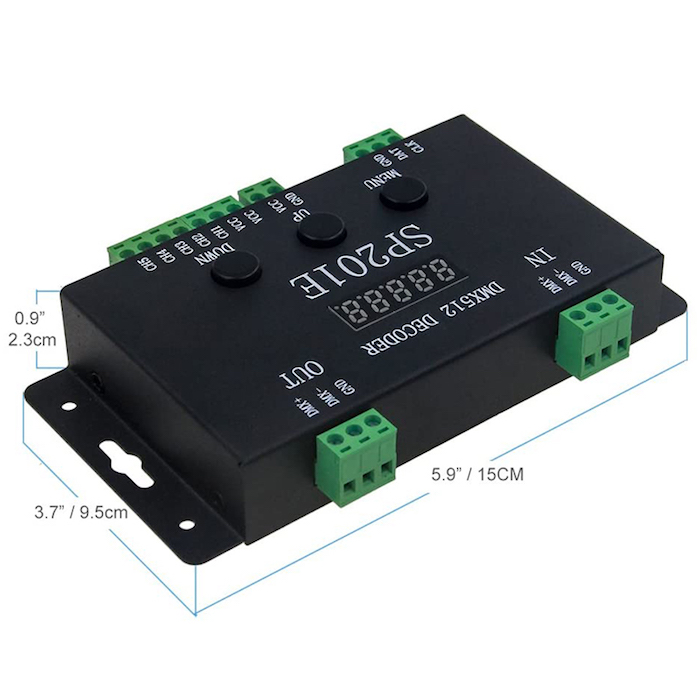 Controlador SP201E DMX a SPI