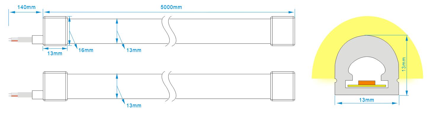 letrero flexible de neón led 12v 24v