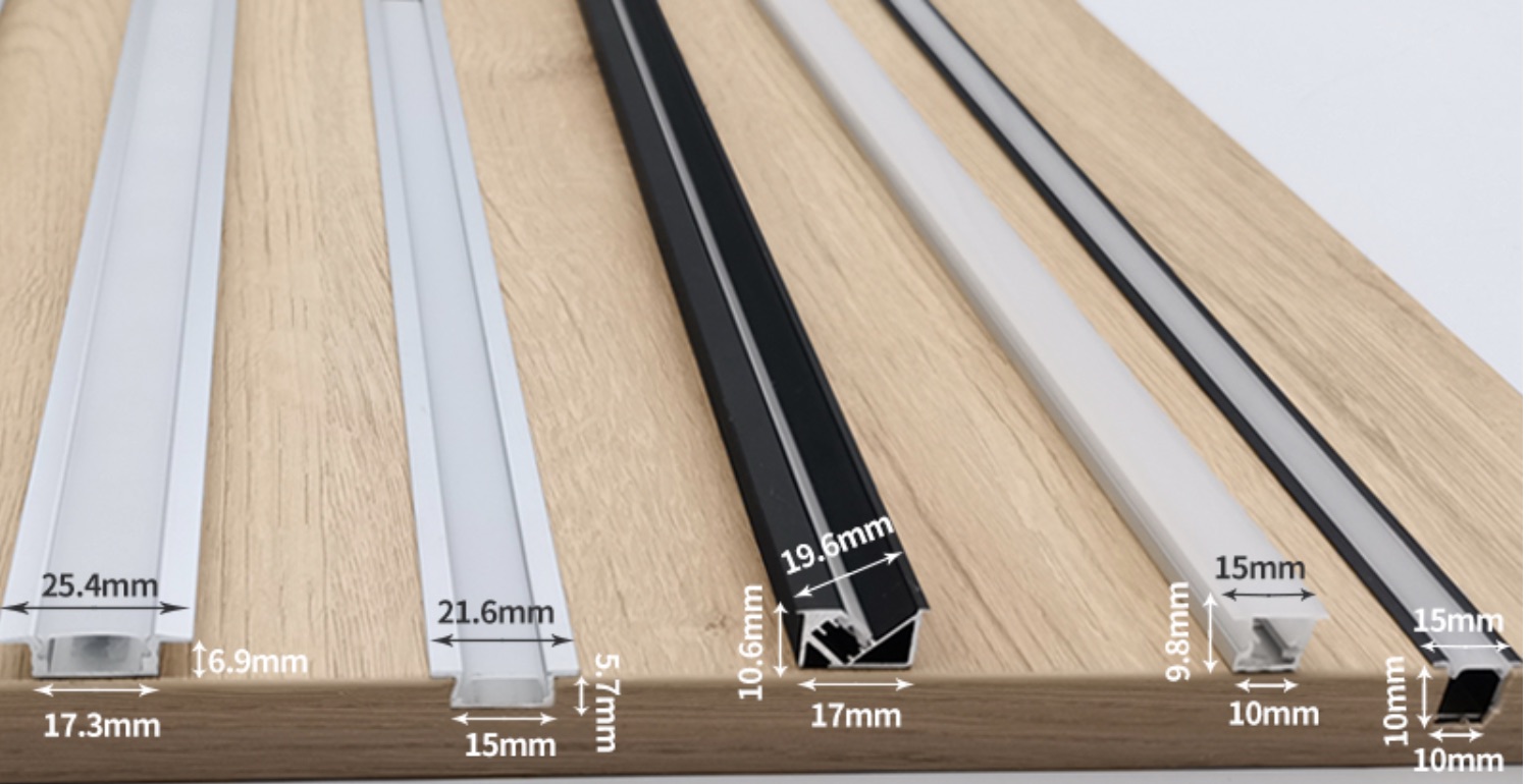Types of aluminum profile which is  suitable for recessed installation