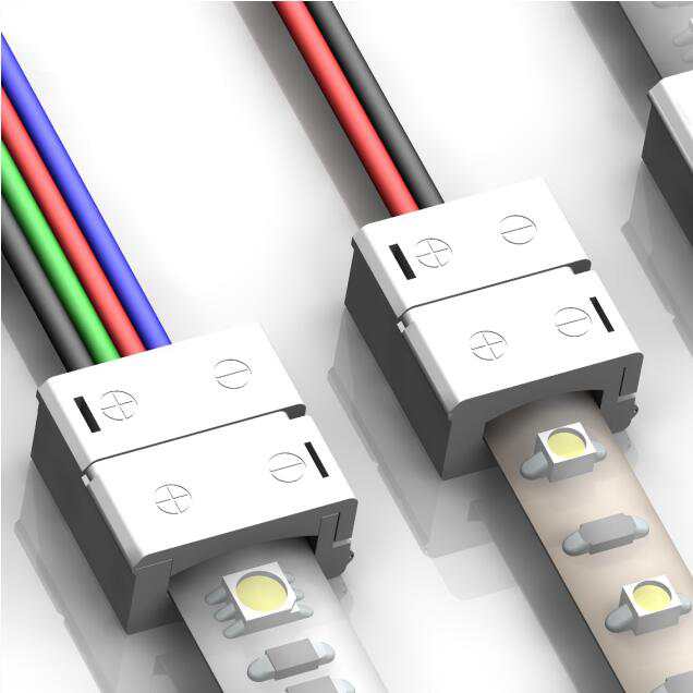 Glue coating led connector for led strip