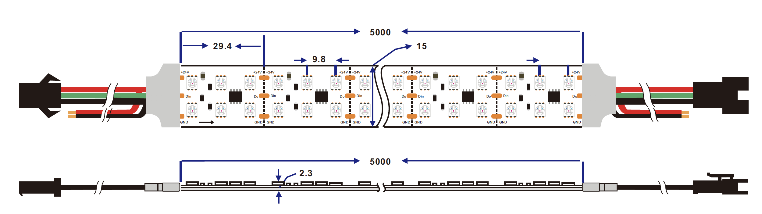 programmable led strip
