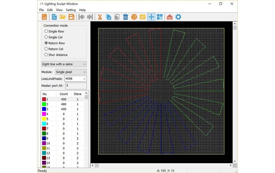 Basic working procedure of Artnet To SPI 5440 Pixels 8 Ports H807sa led Controller