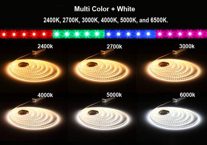 light effect of rgbw led strip light