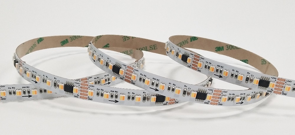 ucs512H4L 3527 2in1 dual white dmx led strip