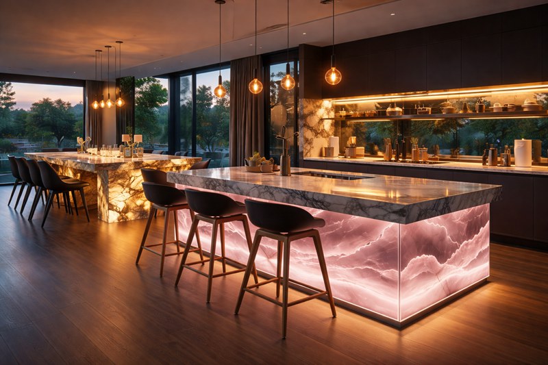Application de la lumière LED en feuille