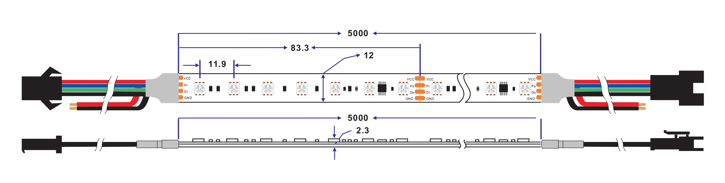 UCS512B3 led strip