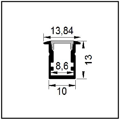 1013 recessed led aluminum profile for 3mm 4mm 5mm ultra mini narrow thin led strip light