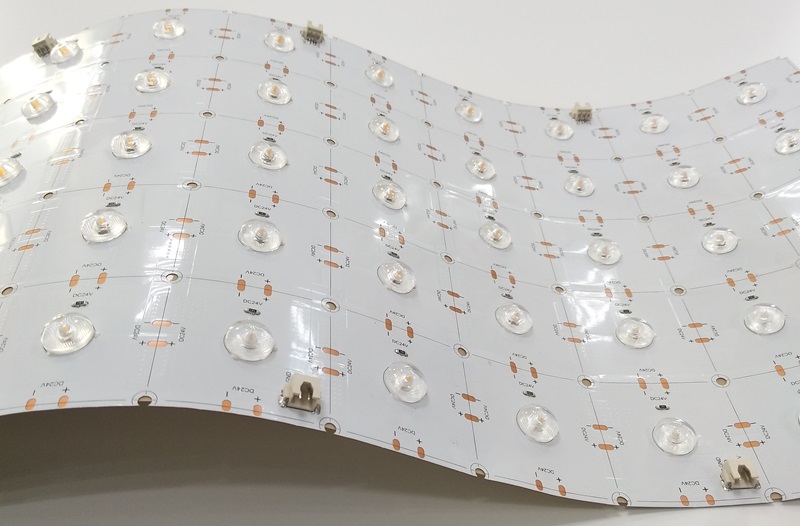 Hoja LED blanca que emite luz de 180 °