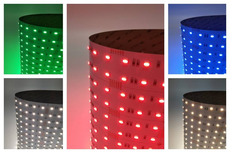 288LED 12LEDs/corte 5050 24V Hoja LED RGBW