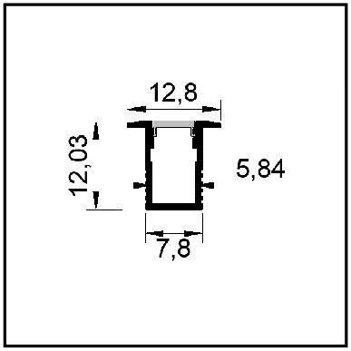 1213 led aluminum profile for 3mm 4mm 5mm ultra mini narrow thin led strip light