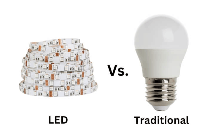 LED Strip Lights vs. Traditional Lighting