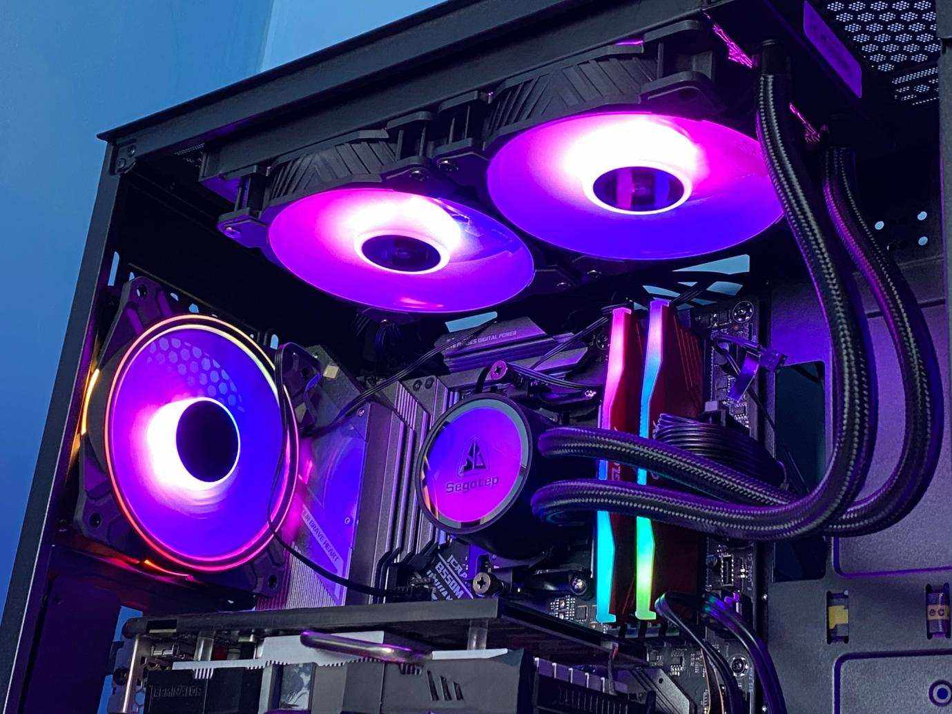 Computer case lighting