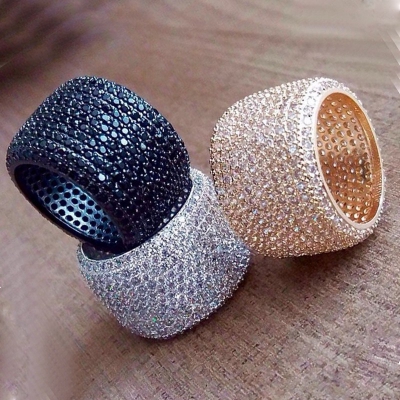 zircon plated platinum ring polish platinum wedding band