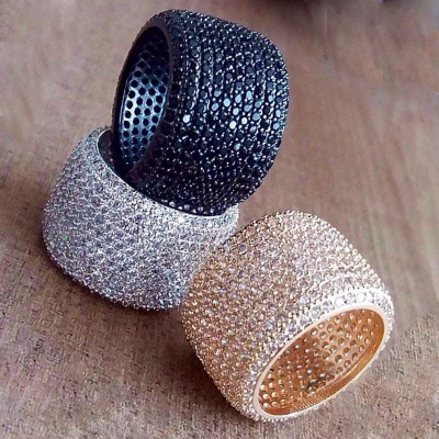 zircon plated platinum ring polish platinum wedding band