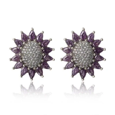 zircon stud earrings zircon steel stud earrings