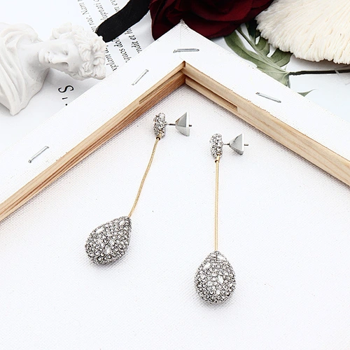 Long Chain Earrings Water Drop Earring