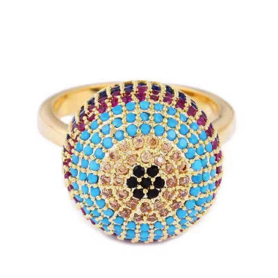 gold plated zircon ring zircon platinum ring