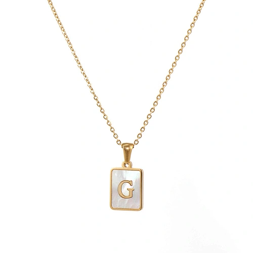 letter pendant necklace
