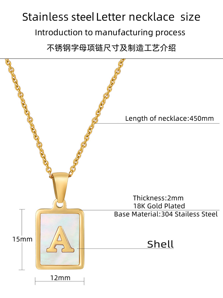 letter pendant necklace