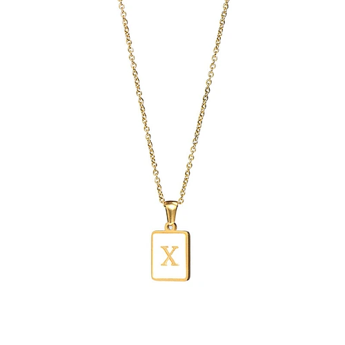 letter pendant necklace