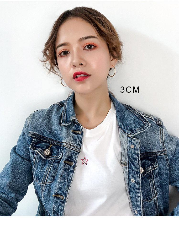 size earrings