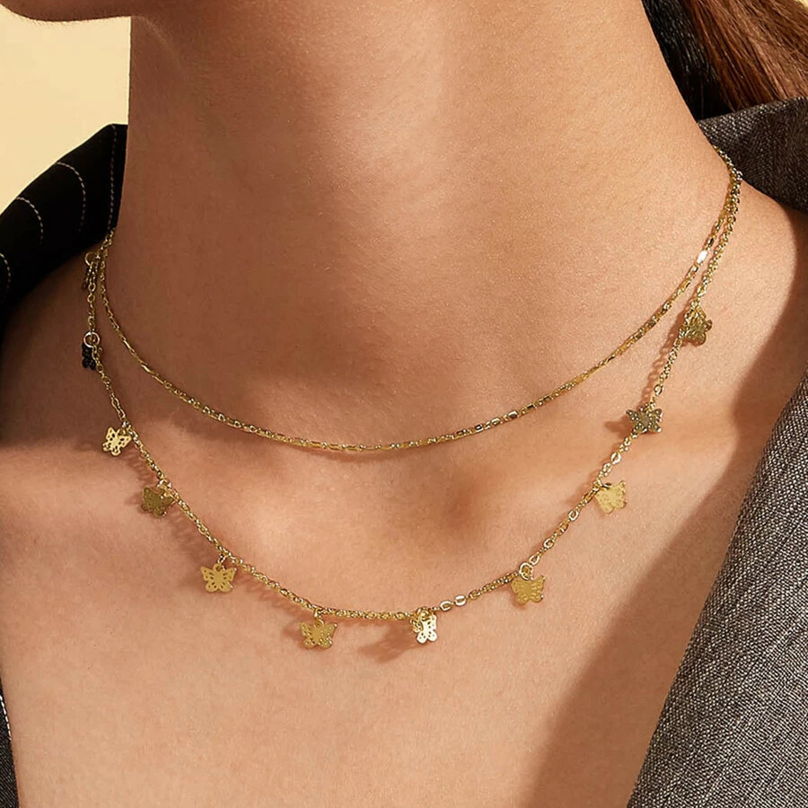 layered necklace