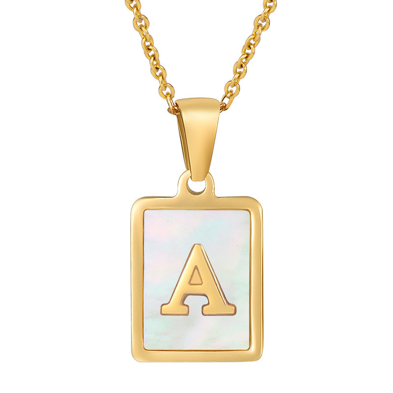 letter pendant necklace