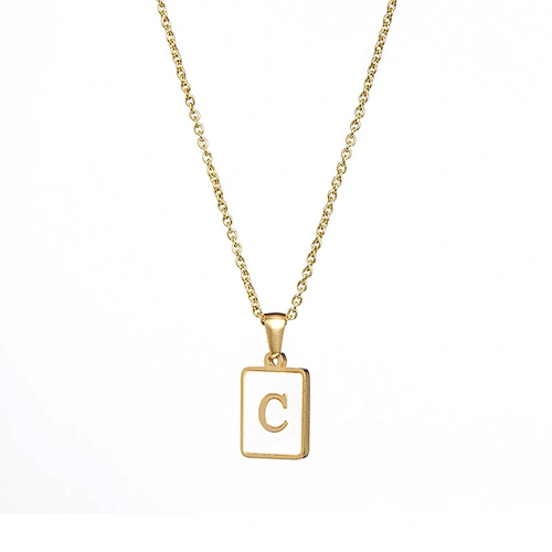 letter pendant necklace