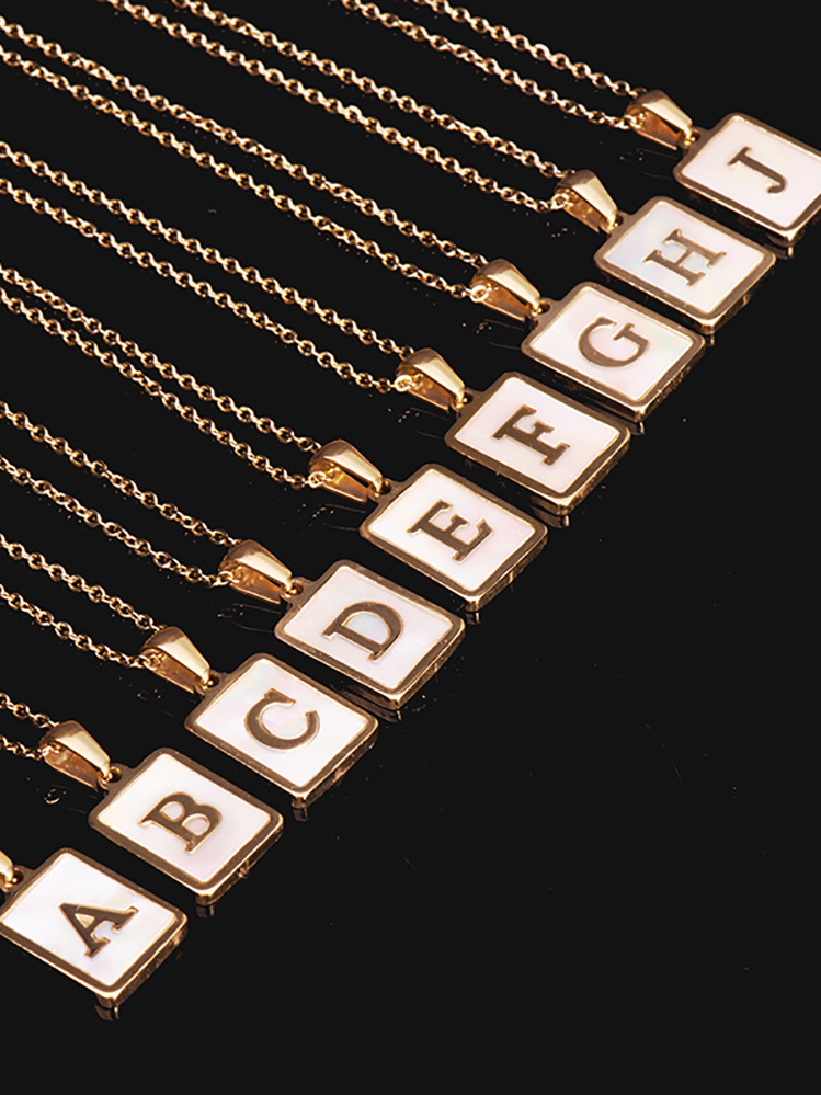 letter pendant necklace