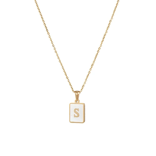 letter pendant necklace