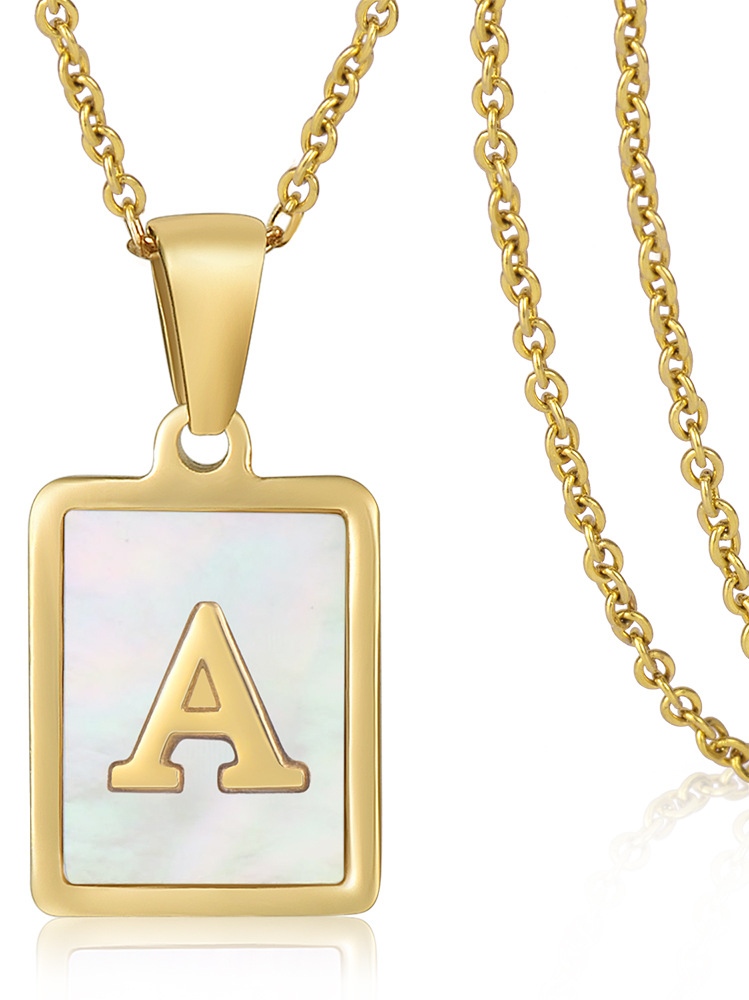 letter pendant necklace