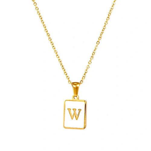letter pendant necklace