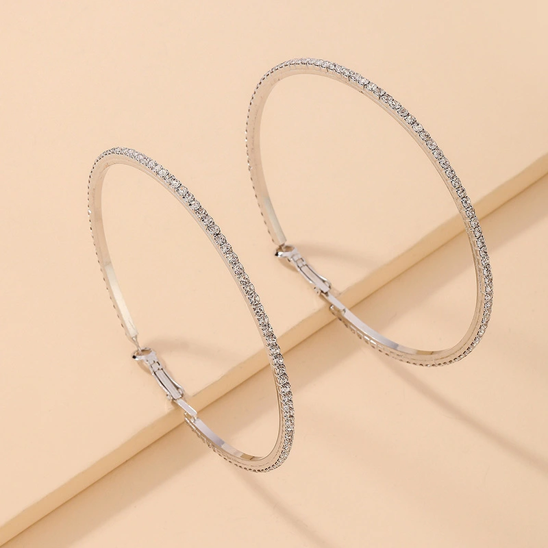 gold circle earrings