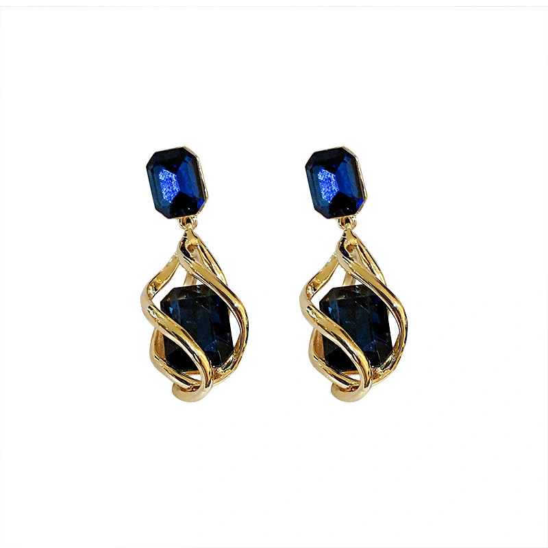 geometric drop earrings