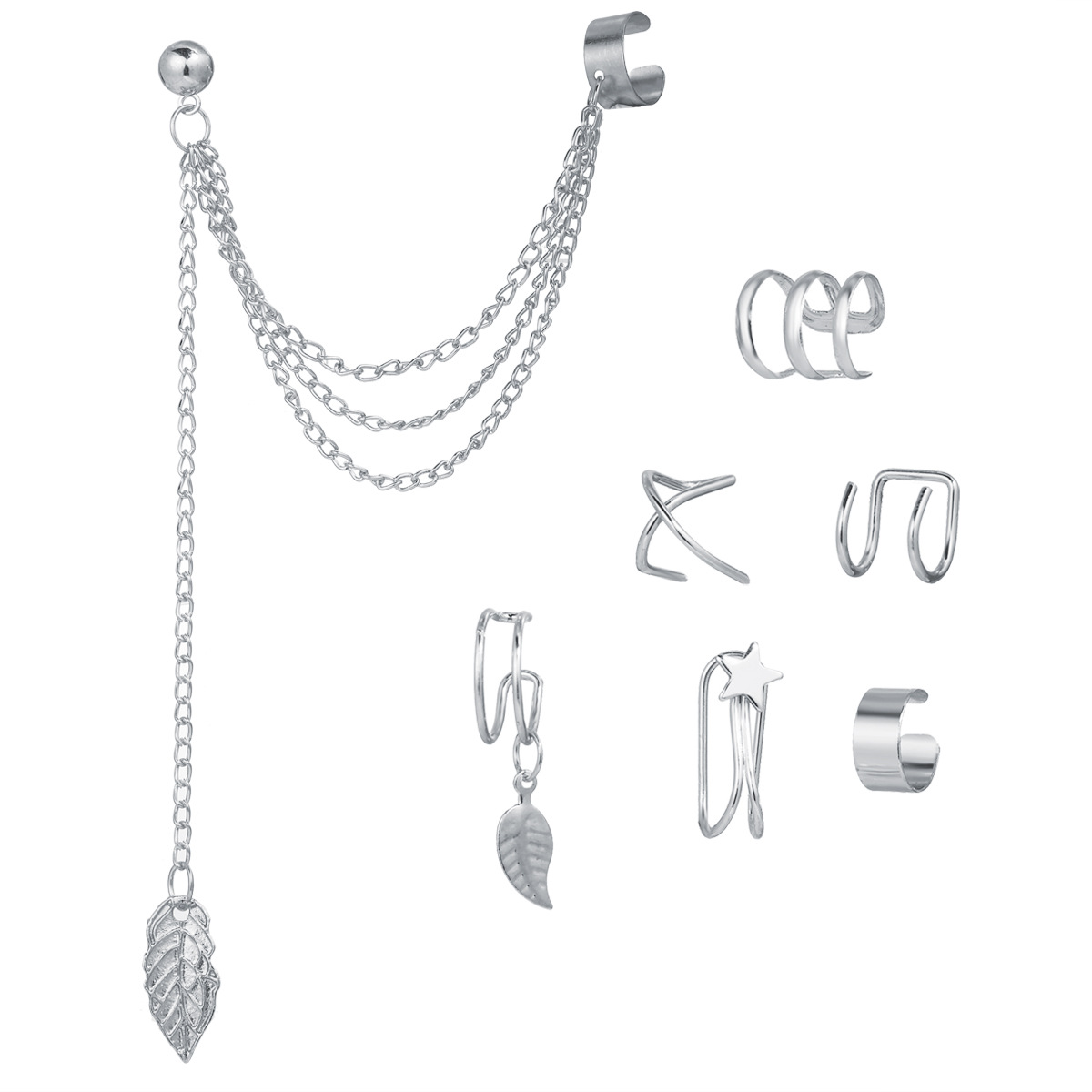 ink and alloy earrings