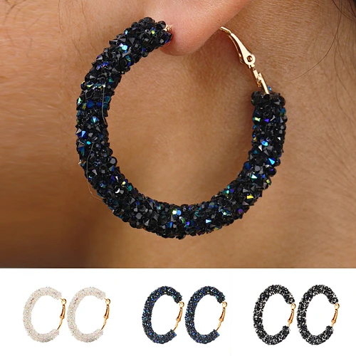 rhinestone earrings