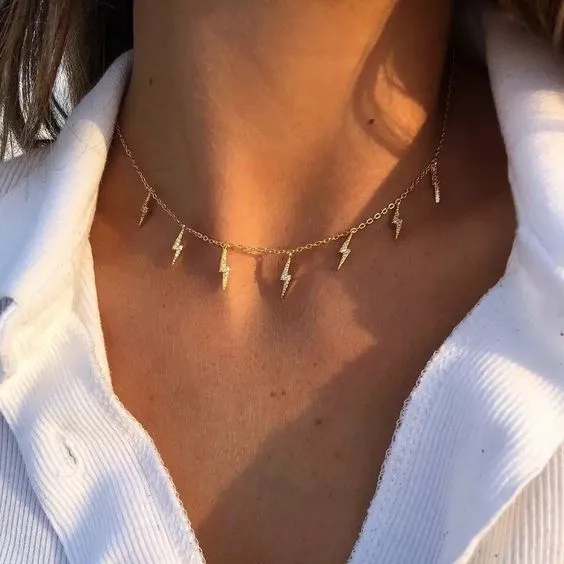 lightning bolt pendant