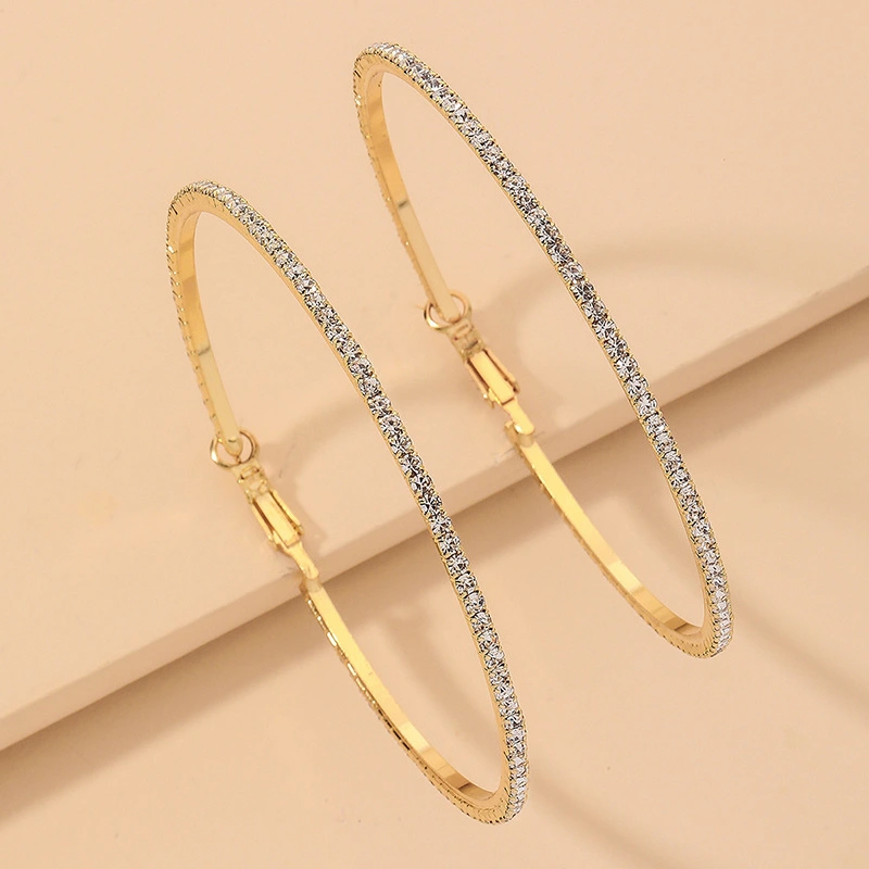 gold circle earrings
