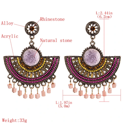 rhinestone earrings